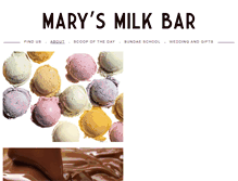 Tablet Screenshot of marysmilkbar.com